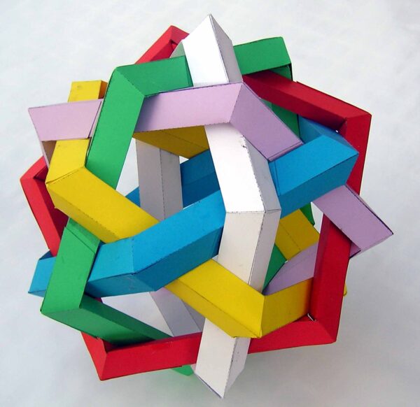 Der Knoten aus sechs Fünfecken