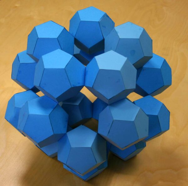 Das fraktale Dodekaeder (1. und 2. Iterationsstufe)